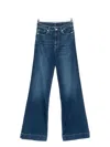 7 For All Mankind High-waist Wide-leg Jeans In Blue