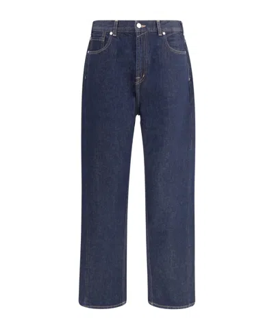 7 For All Mankind Twisted Wide-leg Jeans In Blue