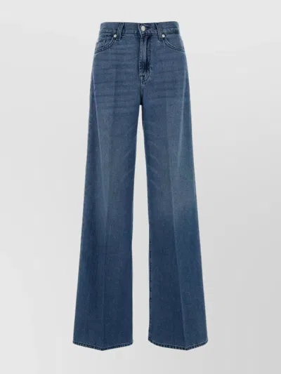7 FOR ALL MANKIND WIDE-LEG JEANS FEATURING BELT LOOPS