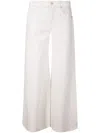 7 For All Mankind Willow High Rise Wide Leg Jeans In Linen Ostuni In White