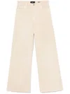 7 For All Mankind Wide-leg Jeans With High Waist In Neutral