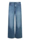 7 For All Mankind Wide-leg Jeans With Vintage Wash In Blue