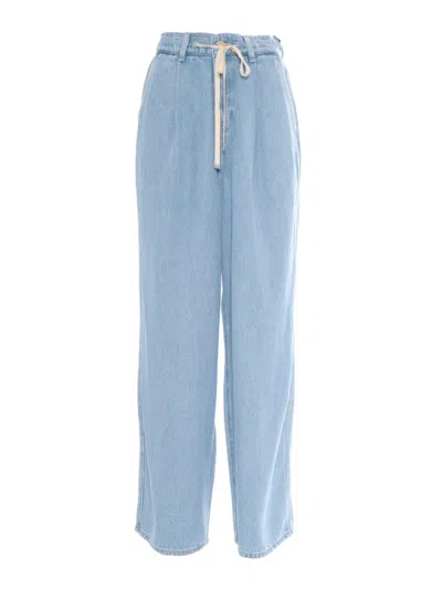 7 For All Mankind Wide-leg Light Blue Denim Tilda Pant
