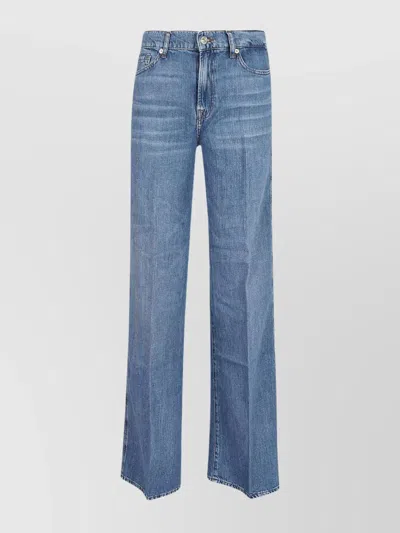 7 For All Mankind Wide-leg Jeans In ブルー