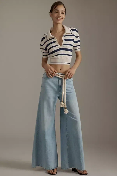 7 For All Mankind Willow High-rise Super Wide-leg Jeans In Must