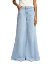 7 For All Mankind High-waisted Wide-leg Jeans With Vintage-inspired Aesthetic In Kansas