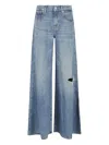 7 For All Mankind Wide-leg Light Wash Denim Jeans