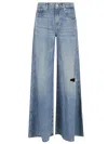 7 For All Mankind Wide-leg Light Wash Denim Jeans