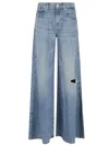 7 For All Mankind Wide-leg Light Wash Denim Jeans In Blue
