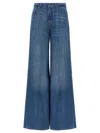 7 For All Mankind Willow Palazzo Wide Leg Jeans In Dark Blue