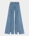 7 For All Mankind Willow Wide-leg Split Pants In Arizona
