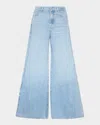 7 For All Mankind High-waisted Wide-leg Jeans With Vintage-inspired Aesthetic In Kansas