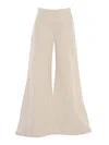 7 For All Mankind Willow Wide Linen Ostuni In Beige