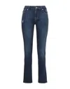 7 For All Mankind Woman Jeans Blue Size 23 Cotton, Polyester, Elastane In Blue