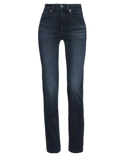 7 For All Mankind Woman Jeans Blue Size 24 Cotton, Lyocell, Polyester, Viscose, Elastane