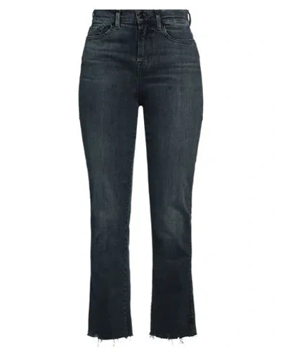 7 For All Mankind Woman Jeans Blue Size 25 Cotton, Elastane