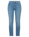 7 For All Mankind Woman Denim Pants Blue Size 26 Cotton, Elastomultiester, Elastane In Blue