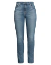 7 For All Mankind Woman Jeans Blue Size 25 Cotton, Polyurethane In Blue