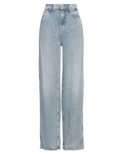 7 For All Mankind Woman Jeans Blue Size 24 Lyocell