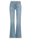 7 For All Mankind Woman Jeans Blue Size 27 Cotton, Elastane In Blue