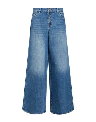 7 For All Mankind Woman Jeans Blue Size 27 Cotton, Elastane