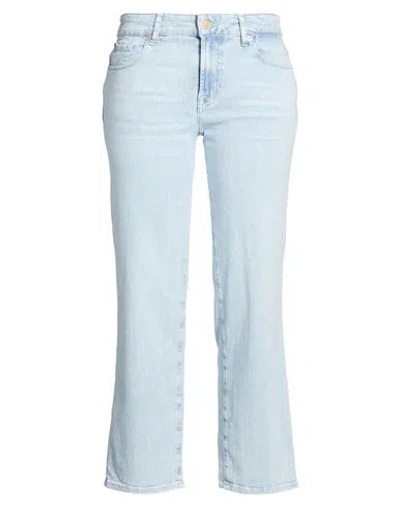 7 For All Mankind Woman Jeans Blue Size 29 Cotton, Elastomultiester