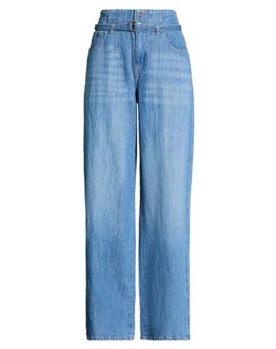 7 For All Mankind Woman Jeans Blue Size 29 Cotton, Linen