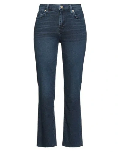 7 For All Mankind Woman Jeans Blue Size 29 Cotton, Modal, Elastomultiester, Elastane