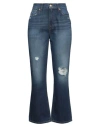 7 For All Mankind Woman Jeans Blue Size 30 Cotton In Blue