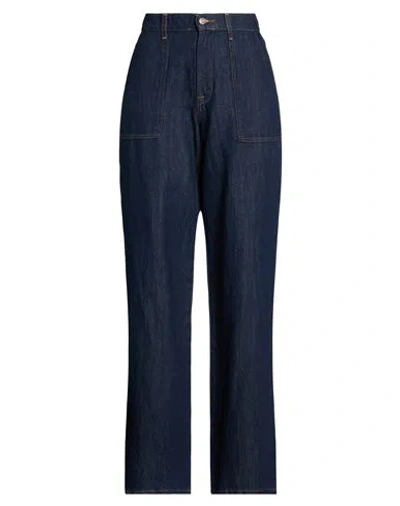 7 For All Mankind Woman Jeans Blue Size 30 Cotton, Linen