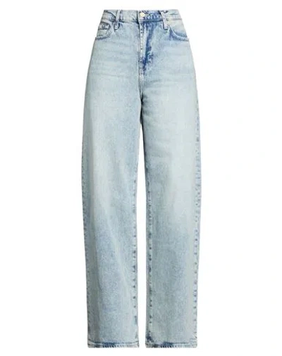 7 For All Mankind Woman Jeans Blue Size 31 Cotton, Elastane