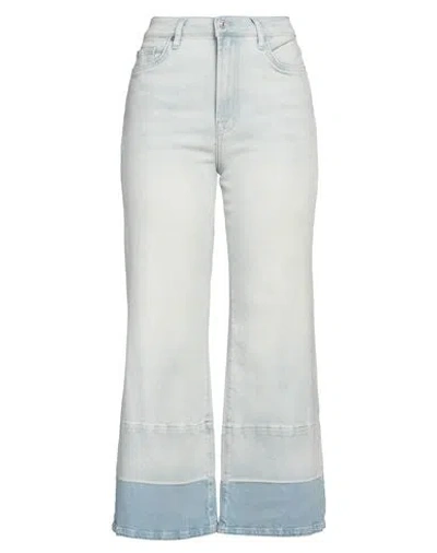 7 For All Mankind Woman Jeans Blue Size 31 Cotton, Modal, Elastane