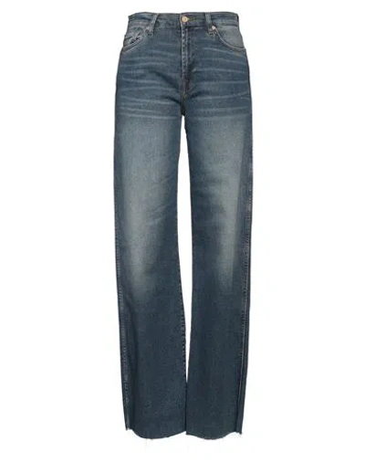 7 For All Mankind Woman Jeans Blue Size 31 Cotton, Modal, Elastomultiester, Elastane