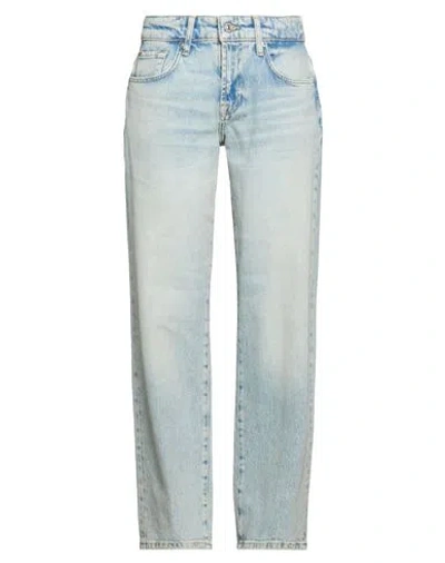 7 For All Mankind Woman Jeans Blue Size 32 Cotton, Elastane