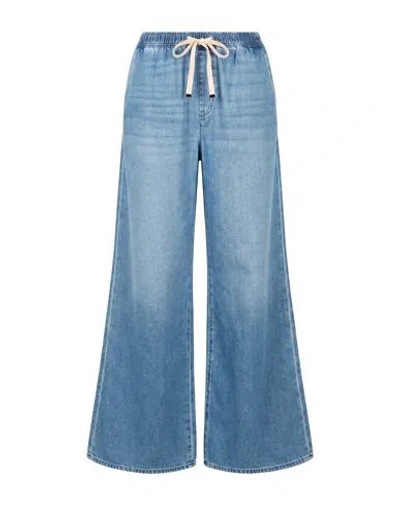 7 For All Mankind Woman Jeans Blue Size S Cotton, Lyocell
