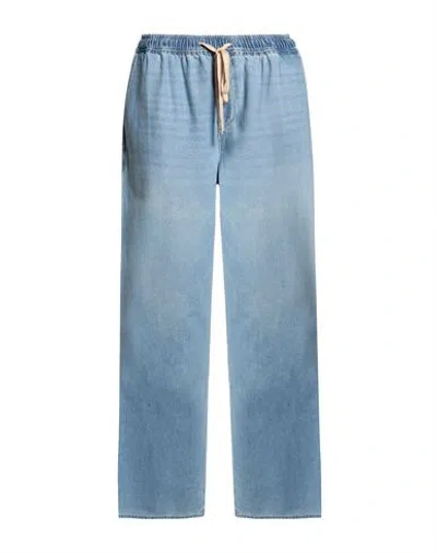 7 For All Mankind Woman Jeans Blue Size Xs Cotton, Lyocell