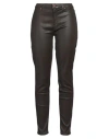7 For All Mankind Woman Jeans Dark Brown Size 31 Cotton, Polyester, Elastane In Black