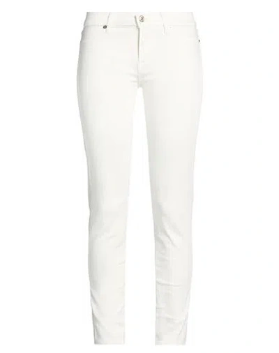 7 For All Mankind Woman Jeans Ivory Size 30 Cotton, Polyester, Elastane In White