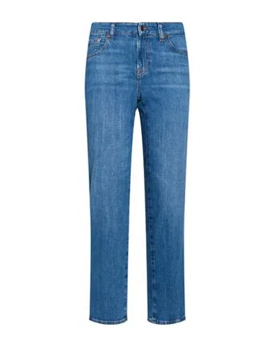 7 For All Mankind Woman Jeans Light Blue Size 24 Cotton, Elastomultiester