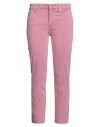 7 For All Mankind Woman Jeans Pink Size 31 Cotton, Elastane In Multi
