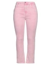 7 For All Mankind Woman Jeans Pink Size 31 Cotton, Lyocell, Elastomultiester, Elastane In Pink