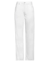 7 For All Mankind Straight-leg White Jeans With Tailored Fit In White