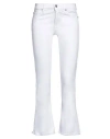 7 For All Mankind Bootcut Optic High-rise Slim Jeans In White