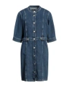 7 For All Mankind Marina Denim Minidress In Blue