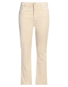 7 For All Mankind Woman Pants Cream Size 30 Cotton, Modal, Elastomultiester, Elastane In White