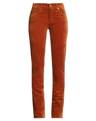 7 For All Mankind Woman Pants Tan Size 27 Cotton, Modal, Elastomultiester, Elastane In Brown