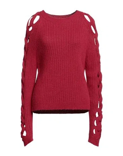 7 For All Mankind Woman Sweater Red Size S Alpaca Wool, Acrylic, Polyamide, Polyester