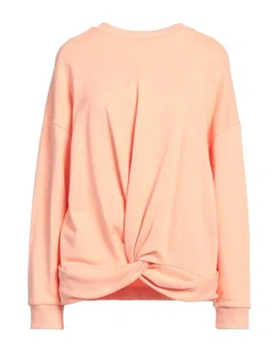 7 For All Mankind Woman Sweatshirt Salmon Pink Size S Cotton
