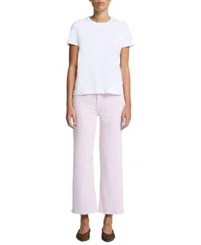 7 For All Mankind Women's Alexa Cropped Jeans In Soft Pink