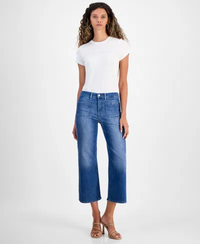 7 For All Mankind Women's Alexa High-rise Cropped Cotton Jeans In Safi